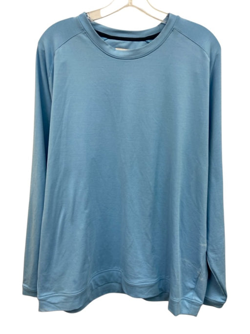 Peter Millar Size XL Light blue Synthetic Solid Sweatshirt Long Sleeve Shirt Light blue / XL