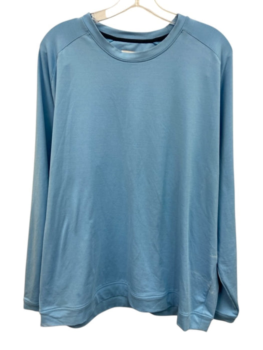Peter Millar Size XL Light blue Synthetic Solid Sweatshirt Long Sleeve Shirt Light blue / XL