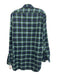 Sid Mashburn Size XL Blue & Green Cotton Blend Plaid Button Up Long Sleeve Shirt Blue & Green / XL