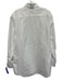 Ledbury Size 17.5 White Cotton Solid Button Up Oxford Men's Long Sleeve Shirt White / 17.5