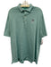 Johnnie O Size XL Green & White Synthetic Striped Athletic Polo Short Sleeve Green & White / XL