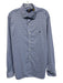 Polo Size XL Blue & White Synthetic Plaid Button Up Athleisure Long Sleeve Shirt Blue & White / XL