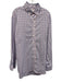 Ledbury Size 17.5 Red & Blue Synthetic Plaid Button Up Men's Long Sleeve Shirt Red & Blue / 17.5