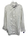 Ledbury Size 17.5 White Cotton Solid Button Up Oxford Men's Long Sleeve Shirt White / 17.5