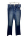 L'agence Size 33 Dark Wash Cotton & Acetate High Rise Flare Jeans Dark Wash / 33