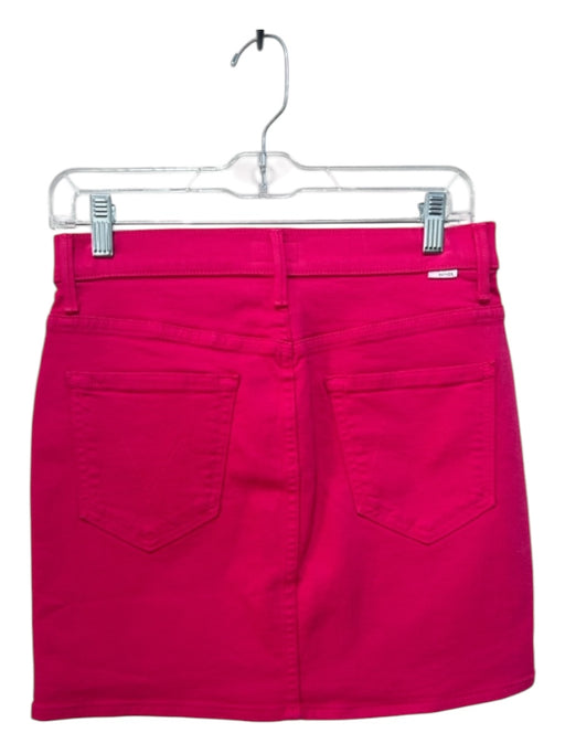 Mother Size 28 Hot pink Cotton Denim Stretch Mini Skirt Hot pink / 28