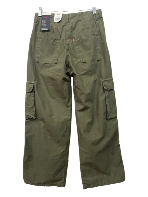 Levis Size 26 Olive Green Cotton High Rise Cargo Straight Pants Olive Green / 26