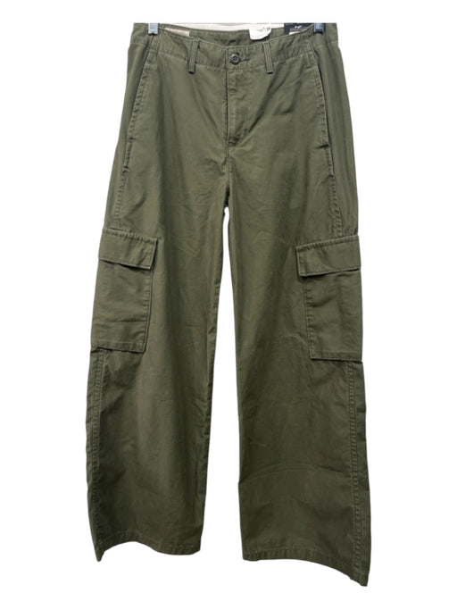 Levis Size 26 Olive Green Cotton High Rise Cargo Straight Pants Olive Green / 26