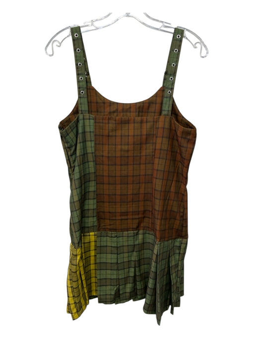 The Ragged Priest Size 8 Green, Brown & yellow No Fabric Tag Buckle Detail Dress Green, Brown & yellow / 8