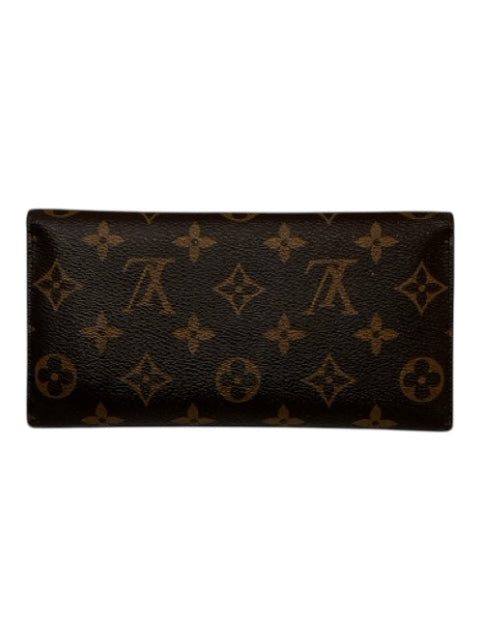 Louis Vuitton Brown, Tan & Burgundy Coated Canvas Monogram Tri fold Wallets Brown, Tan & Burgundy