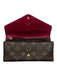 Louis Vuitton Brown, Tan & Burgundy Coated Canvas Monogram Tri fold Wallets Brown, Tan & Burgundy