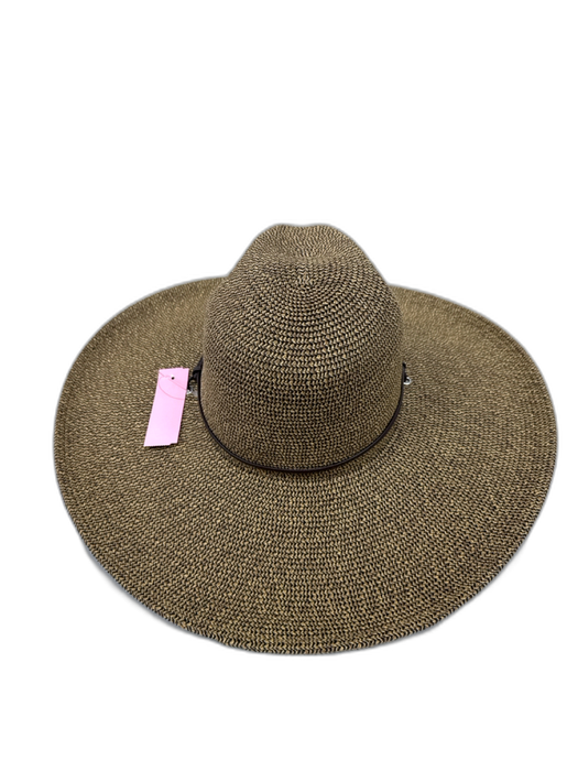 Helen Kaminski Beige & Black Raffia Braided Headband Sun Visor Hat Beige & Black / One Size