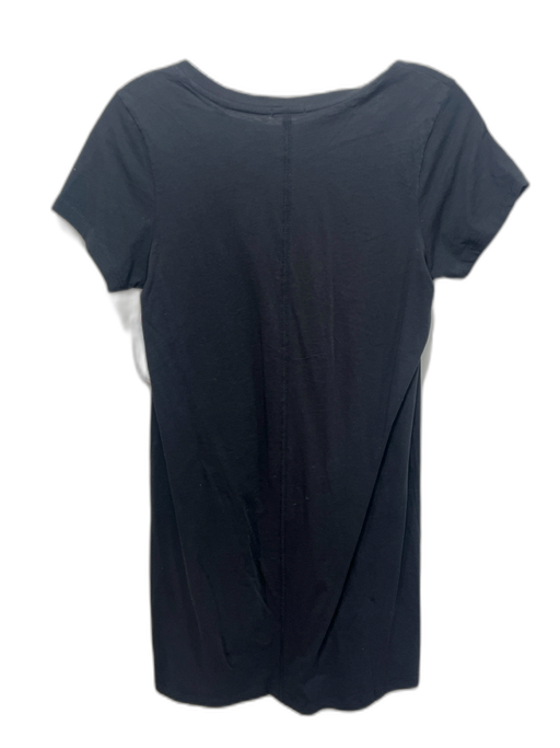 ATM Size XS Black Cotton Short Sleeve T Shirt Mini Dress Black / XS