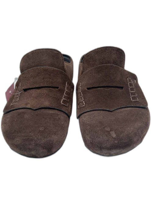 Jacquemus Shoe Size 41 Dark Brown Suede Round Toe Penny Loafer Slides Mules Dark Brown / 41