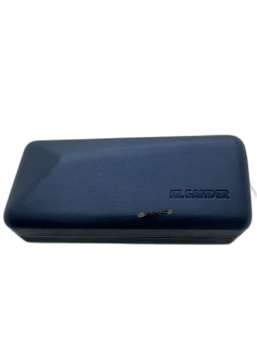 Jil Sander Black Metal Gray Lenses metal rim Rectangle Sunglasses Black