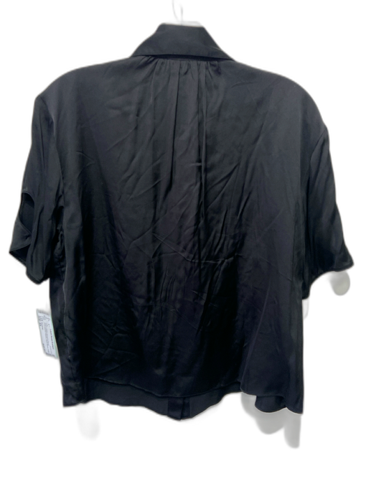 The Great Size XS Black & Multi Viscose & Rayon Embroidered Flowers Collar Top Black & Multi / XS