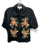 The Great Size XS Black & Multi Viscose & Rayon Embroidered Flowers Collar Top Black & Multi / XS