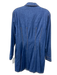 Exquise Size S Blue Cotton Blend Denim Long Sleeve Button Down Collar Dress Blue / S