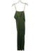 0711 Tbilisi Size M Olive Green & Gold Cupro & Viscose Chain Strap Back Zip Gown Olive Green & Gold / M