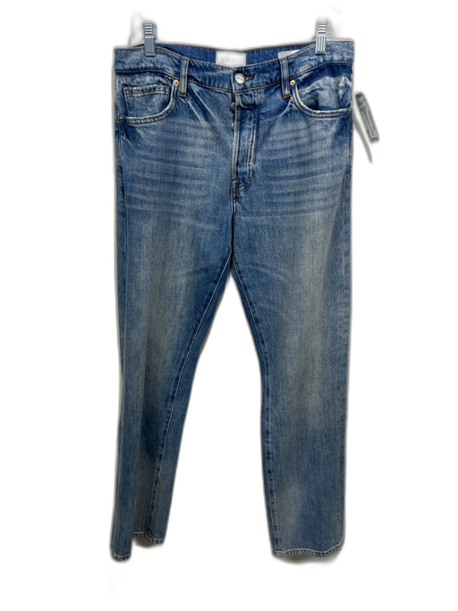 Frame Size 27 Light Wash Cotton Blend Denim Faded Wash Straight Leg Jeans Light Wash / 27