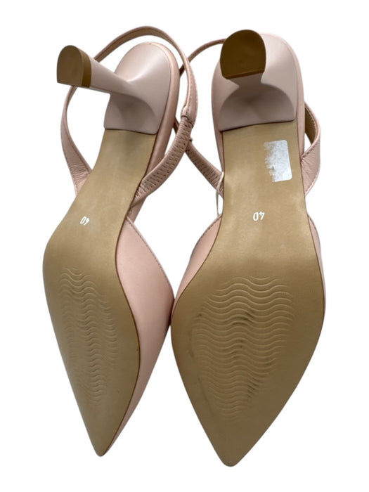 Formentini Shoe Size 40 Light Pink Leather Pointed Toe Slingback Pumps Light Pink / 40