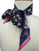 Louis Vuitton Navy Blue, Pink & Multi Silk Bandeau Alphabet Monogram scarf Navy Blue, Pink & Multi