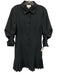 Cinq a Sept Size 6 Black Polyester Blend Pleated Drop Waist Mini Dress Black / 6