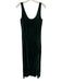 Enza Costa Size 1 / S Emerald Green Viscose & Silk Velvet Scoop Neck Maxi Dress Emerald Green / 1 / S