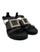 Roger Vivier Shoe Size 40 Black, Gold, Clear Leather Upper Crystal Sandals Black, Gold, Clear / 40