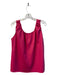 Dolce Cabo Size Est M Pink Polyurethane Faux Leather Solid Sleeveless Lined Top Pink / Est M