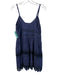 Love Shack Fancy Size 6 Indigo Cotton V Neck Adjustable spaghetti straps Dress Indigo / 6