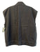 Ganni Size 36 Black Cotton Short Sleeve Sleeveless Gold Detail Button Down Top Black / 36