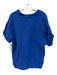 XiRENA Size S Blue 100% Cotton Short Sleeve solid color V Neck Top Blue / S