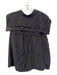 Moussy Size Est S Black Rayon Sleeveless Ruffle Detail Button Neck Top Black / Est S