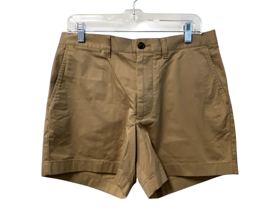 J Crew Size 35 Green Cotton High Rise solid color Zip Fly Pocket Shorts Green / 35
