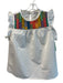 THML Size M White & Multi Polyester Sleeveless Embroidered Detail Round Neck Top White & Multi / M