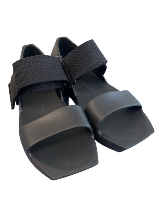 United Nude Shoe Size 40 Black Manmade Material Open Square Toe Platform Shoes Black / 40