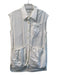 Dries Van Noten Size M White Polyester & Cotton Sleeveless Collar Dress White / M