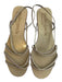 Pedro Garcia Shoe Size 38 Green Leather Swarovski crystal Strappy Sandal Shoes Green / 38