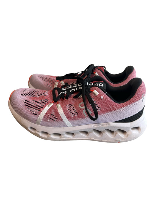 On Cloud Shoe Size 9 Red Synthetic Upper Rubber Sole lace up Cloudtec Shoes Red / 9