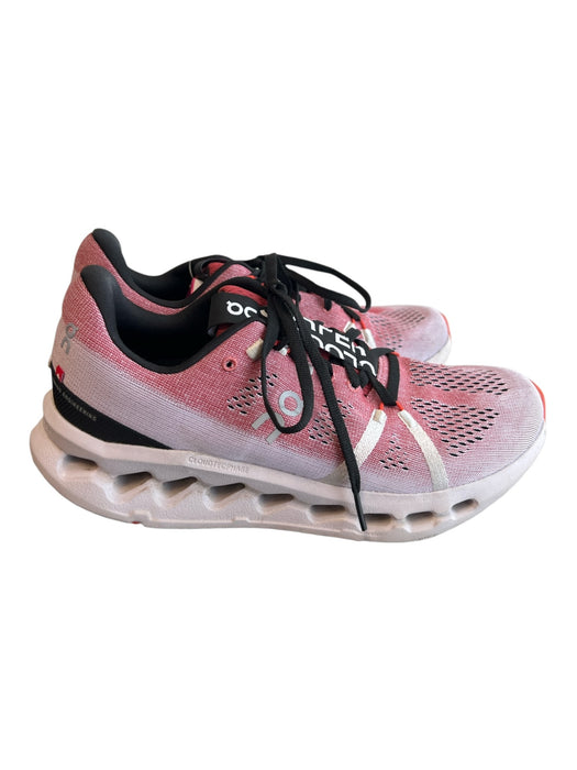 On Cloud Shoe Size 9 Red Synthetic Upper Rubber Sole lace up Cloudtec Shoes Red / 9