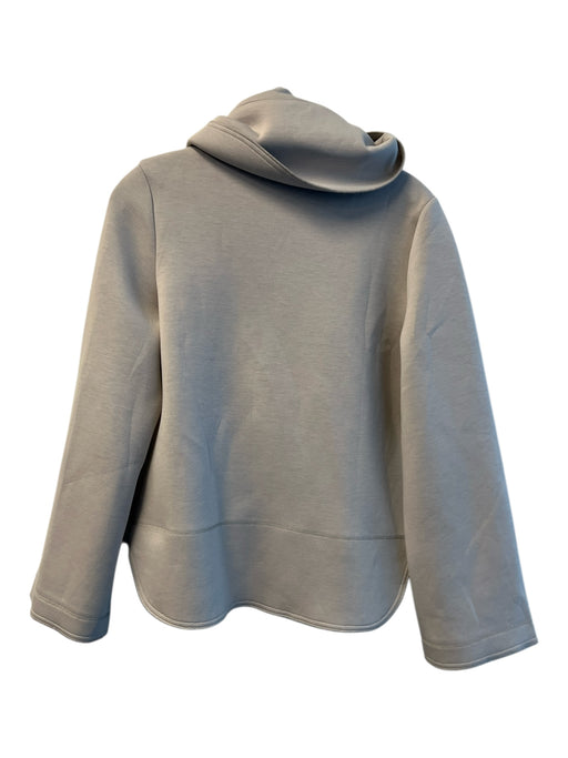 Lola & Sophie Size XS Khaki Polyester Blend Lapel Double Breast Crop Jacket Khaki / XS