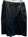 (Nude) Size 46 Black Polyurethane Blend Faux Leather Wrap Ruffle Front Skirt Black / 46