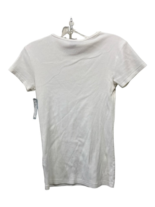 Ralph Lauren Size Small White Cotton Short Sleeve Top White / Small