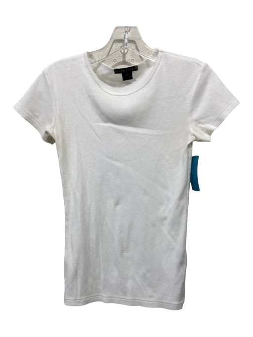 Ralph Lauren Size Small White Cotton Short Sleeve Top White / Small