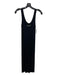 Enza Costa Size Est XS/S Black Knit Ribbed Tank Scoop neck Dress Black / Est XS/S