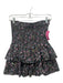 Isabel Etoile Marant Size 38 Black, Pink & Yellow Cotton Floral Mini Skirt Black, Pink & Yellow / 38