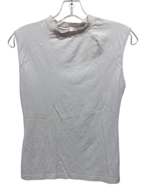 SKIMS Size M Baby Pink Cotton Blend Short Cap Sleeve Tank Top Baby Pink / M