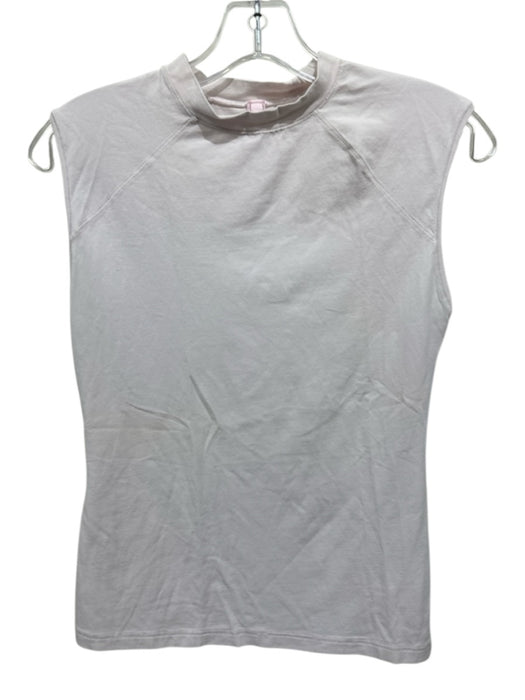 SKIMS Size M Baby Pink Cotton Blend Short Cap Sleeve Tank Top Baby Pink / M