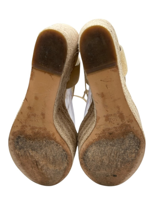 Michael Kors Collection Shoe Size 38.5 Beige Leather Upper Strappy Wedge Sandals Beige / 38.5